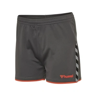 Afbeelding van Hummel Authentic Poly Short Dames Sportbroeken grijs/oranje Vrouwen