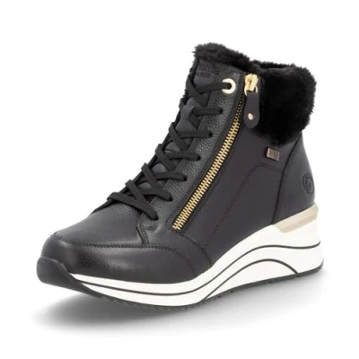 Afbeelding van Remonte Veterboots Dames Zwart