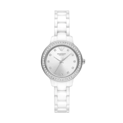 Afbeelding van Emporio Armani Watch Horloge, Dames, Maat: One Size, White