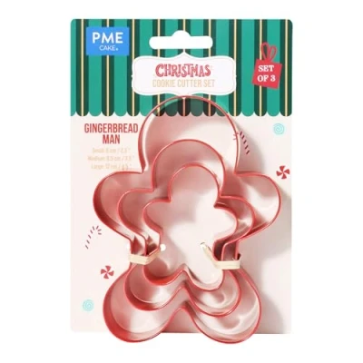 Afbeelding van PME Koekjes Uitstekers Gingerbread Set/3