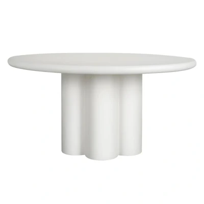 Afbeelding van Melzo Eetkamertafel rond wit 150 cm