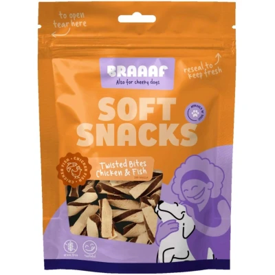 Afbeelding van Braaaf Twisted Bites Kip Vis 85 gr