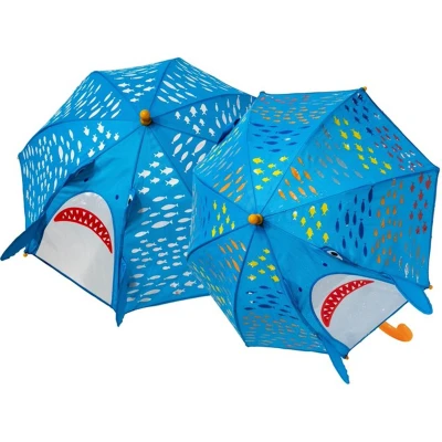 Afbeelding van Floss &amp; Rock Paraplu Haai 54 cm x Ø 56 Verandert van kleur