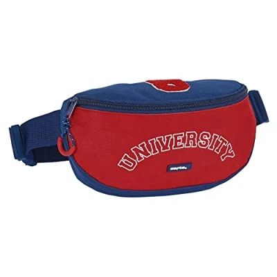 Afbeelding van Heuptas Safta University Rood Marineblauw (23 x 14 9 cm)