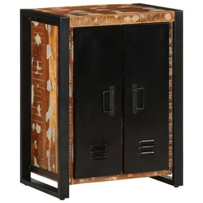 Afbeelding van vidaXL Dressoir 55x35x70 cm massief gerecycled hout meerkleurig