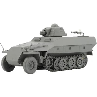 Afbeelding van 1:35 Border Model BT042 Sd.Kfz.251 Ausf.D w/ R35 Turret Militair Voertuig Plastic Modelbouwpakket