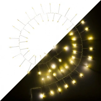 Afbeelding van Clusterverlichting op batterijen 1.5 meter Konstsmide (60 LEDs, Druppels, Timer, Binnen)