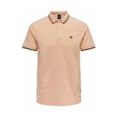 Afbeelding van ONLY &amp; SONS ONSFLETCHER LIFE SLIM SS POLO NOOS Heren Poloshirt Maat S