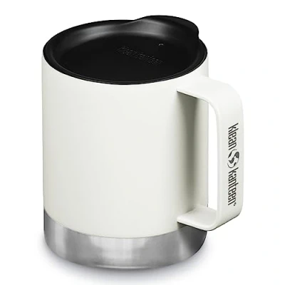 Afbeelding van Klean Kanteen Insulated Camp Mug 355ml met deksel Mat Wit Drinkbeker