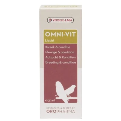 Afbeelding van Versele Laga Oropharma Omni Vit Liquid Kweek&amp;Conditie Vogelsupplement 30 ml