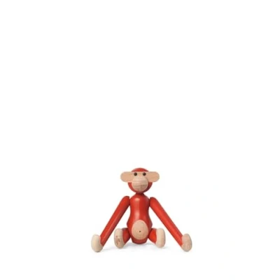 Afbeelding van Kay Bojesen coloured monkey mini H9.5cm rood