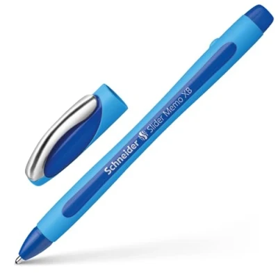 Image de Schneider stylos à bille slider memo mine xB avec capuchon bleu emballage blister