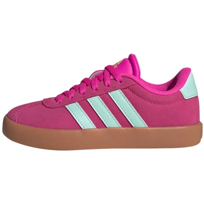 Afbeelding van adidas Vl Court 3.0 Kids Sneakers, uniseks, kinderen, Shock Pink Semi Flash Aqua Lucid Lemon
