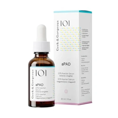 Afbeelding van Geek &amp; Gorgeous 101 APAD 20% azelaïsch afgeleide serum, egaliseert de teint, normaliseert olieproductie en kalmeert huid alle huidtypes, inclusief gevoelig, 30 ml