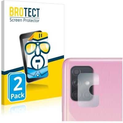 Afbeelding van BROTECT Screenprotector voor Samsung Galaxy A71 (ALLEEN Camera Lens) Folie Beschermfolie transparant (2 Stuks)
