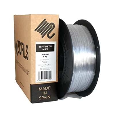 Afbeelding van 3DFILS PETG natuurlijk filament voor 3D printen (1,75 mm/1 kg, natuurlijk)