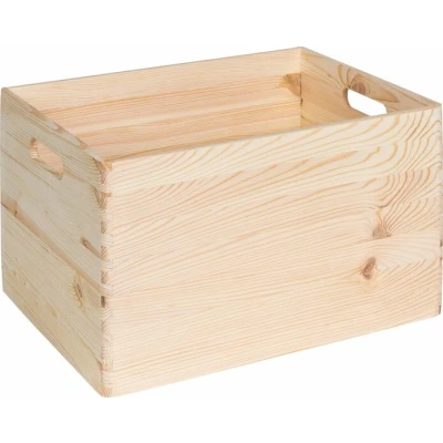 Afbeelding van Houten kistje, 39,5cm breed, inhoud 27,6L