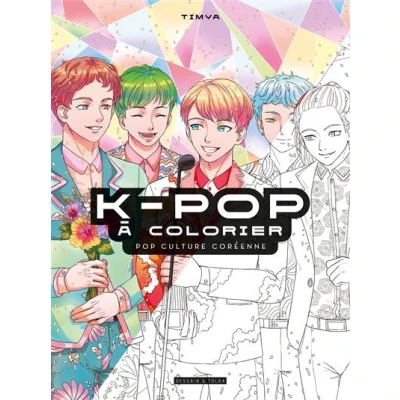 Image de K Pop à colorier culture coréenne
