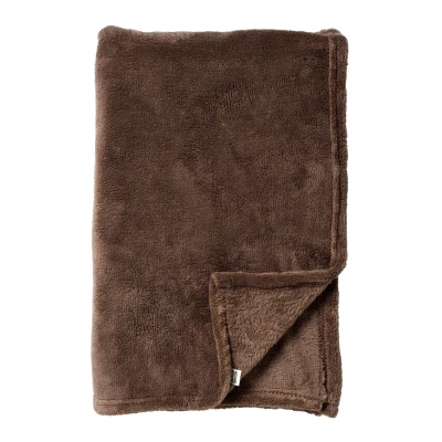 Afbeelding van Dutch Decor OWEN Plaid 130x160 cm coral fleece deken heerlijk zacht Chocolate Martini donkerbruin
