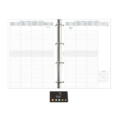 Afbeelding van Lot Recharge 2026 1 Semaine Sur 2 Pages Pour Organiseur Exatime 29 + Index Adhésif Blumie (29272E, 29)