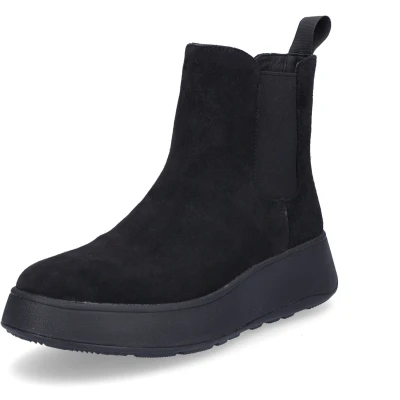 Afbeelding van FitFlop F Mode Flatform Chelsea Laarzen Maat 37 Zwart Schutrups