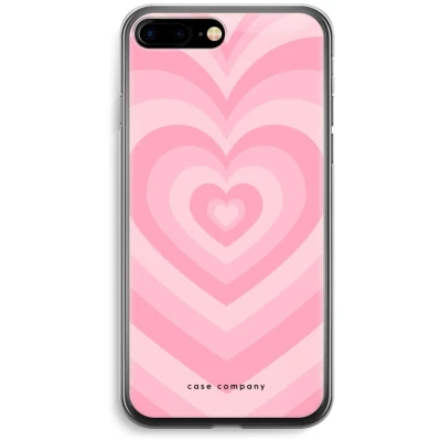 Afbeelding van Case Company® hoesje geschikt voor iPhone 7 PLUS Hart Roos Soft Cover Telefoonhoesje Bescherming aan alle Kanten en Schermrand