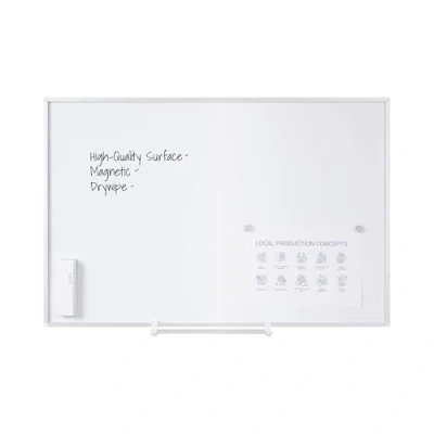 Afbeelding van Bi Office New Generation whiteboard magneetbord droog wissen met frame van aluminium magnetisch oppervlakte gelakt staal 120 x 90 cm