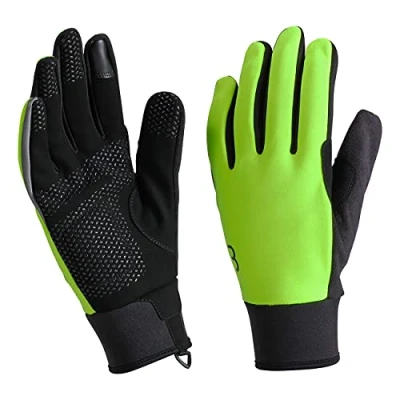 Afbeelding van BBB Cycling ControlZone Fietshandschoenen Winter Fiets Handschoenen Winddicht Sporthandschoenen Touchscreen Neon Geel Maat XXL BWG 36