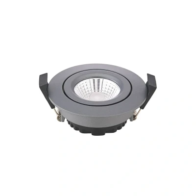 Afbeelding van LED plafondinbouwspot Diled, Ø 8,5cm, 6 W, 3.000 K, antraciet