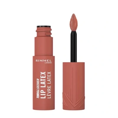 Afbeelding van Rimmel Thrill Seeker Lip Latex, 100 Sassy, vloeibare lippenstift, hyaluronzuur, zachtheid en glans, hydratatie, vitamine E,