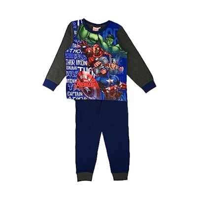 Afbeelding van Marvel Avengers jongenspyjama 3 10 jaar, Navy Blauw