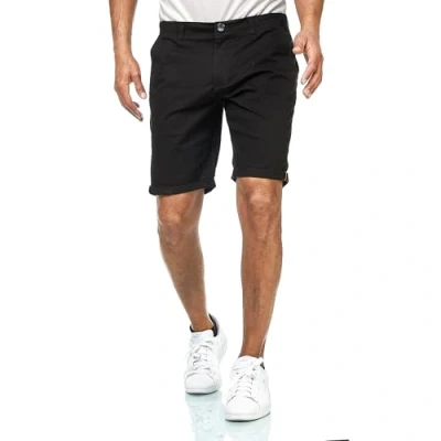 Afbeelding van Smith &amp; Solo Korte chinoshorts voor heren, katoen, zomer, bermuda, hardloopshorts zwart., M