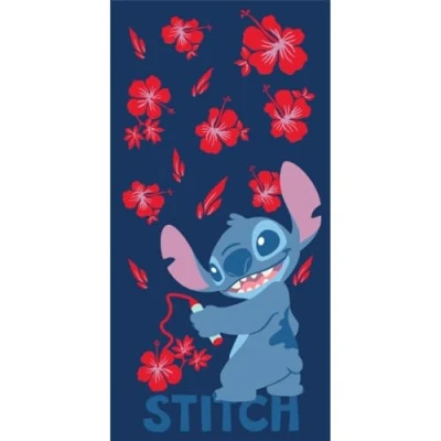 Afbeelding van DISNEY Stitch &quot;Red Flowers&quot; Strandlaken Handdoek Beach Towel 90x170cm