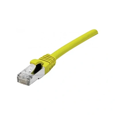Afbeelding van Exertis Connect Patchkabel S/FTP (PiIMF), Cat 6A (EIA/TIA), geel, 5,0 m met extra slanke knikbeveiliging. (S/FTP, CAT6a, 5 m), Netwerkkabel