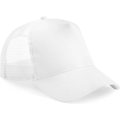 Afbeelding van Beechfield Kinderpet in mesh, verstelbaar aan de achterkant. B640B White