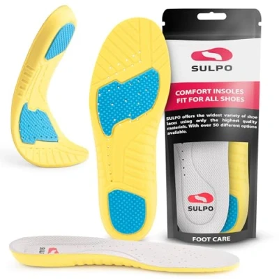 Afbeelding van SULPO Comfortabele schoenzolen, schoenzolen van schuim, geur en zweetbestendige zool, ultralichte zolen, ideaal voor sport, werk dagelijks gebruik, Meerkleurig
