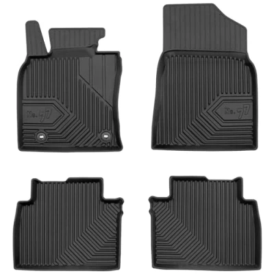 Afbeelding van M MOTOS Rubberen vloermat voor Toyota Camry VIII vanaf 2017, verbeter je reiscomfort met de nr. 77 zwarte antislip mat auto, alle weersomstandigheden, bescherming tegen vuil