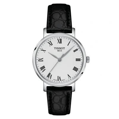 Afbeelding van Tissot Everytime T1432101603300 Horloge Leer Zwart Ø 34 mm