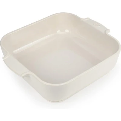 Afbeelding van Peugeot Appolia Vierkante Keramische Ovenschaal 28 Cm Ecru