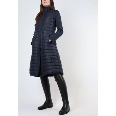 Afbeelding van Montar Jas Emma Hybrid Lang Navy L Agradi.be