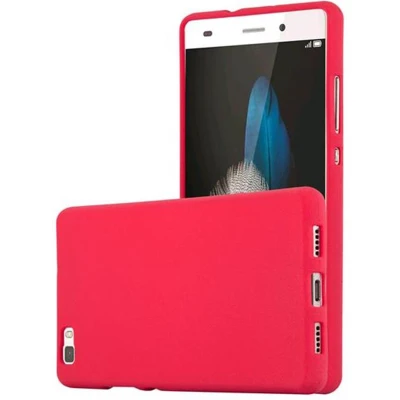 Afbeelding van Cadorabo Hoesje geschikt voor Huawei P8 LITE 2015 in FROST ROOD Beschermhoes gemaakt van flexibel TPU silicone Case Cover