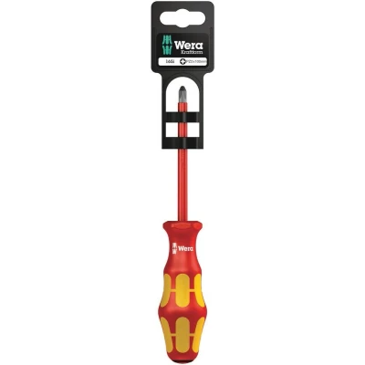 Afbeelding van Wera comfort vde schroevendraaier pozidriv pz2 x 100mm (Blisterverpakking)
