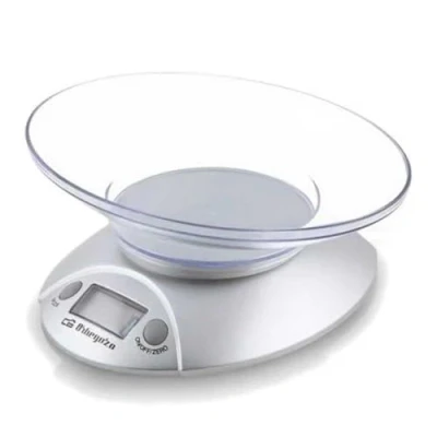 Afbeelding van Orbegozo PC 1009 Keukenweegschaal, transparante kom, lcd display, werkt op batterijen, max. 3 kg