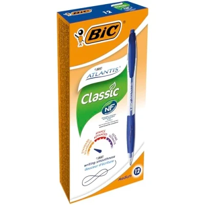 Afbeelding van 12 Bic Atlantis Cl PER STUK ! ic blauw schrijvend