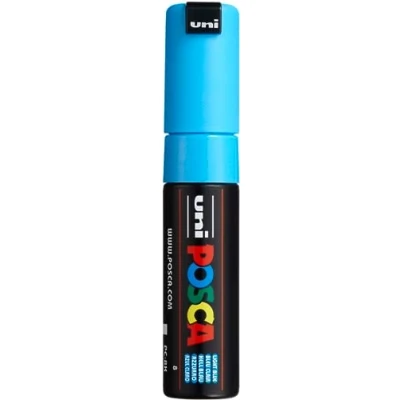 Afbeelding van uni ball Paint Marker op waterbasis Posca PC 8K lichtblauw paintmarker