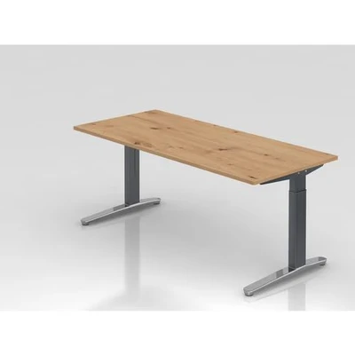 Afbeelding van XTRA XB 19 GC Bureau 180 x 80 Tafelhoogte I In hoogte verstelbaar Knoestige Eiken