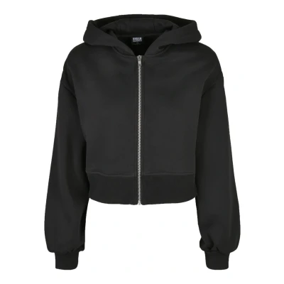 Afbeelding van Urban Classics Short Sweater met rits, Dames, Maat: 5XL, Black