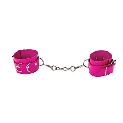 Afbeelding van Leren handboeien Roze