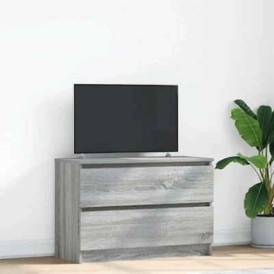 Afbeelding van vidaXL Tv meubel 80x35x54 cm spaanplaat grijs sonoma