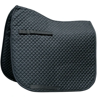 Image de Harry&#039;s Horse Tapis de Selle Dressage Delux Noir Cob Dr